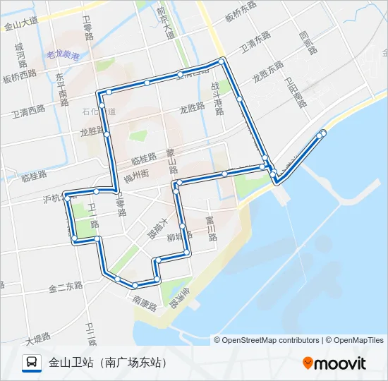 金山1路 Bus Line Map