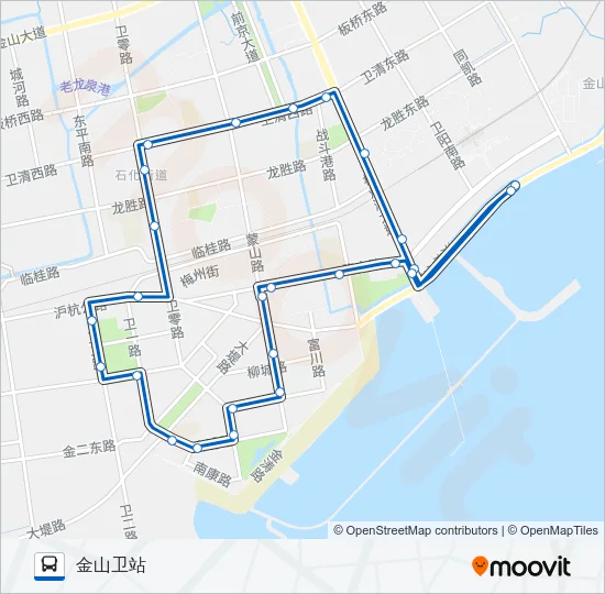 金山1路 Bus Line Map