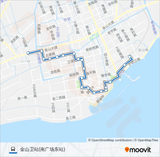 金山2路 Bus Line Map