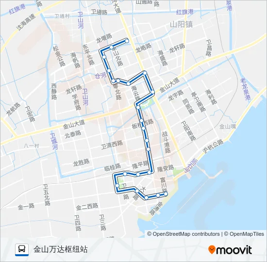 金山3路 Bus Line Map