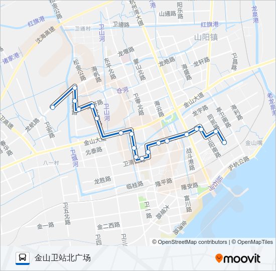 金山4路 Bus Line Map
