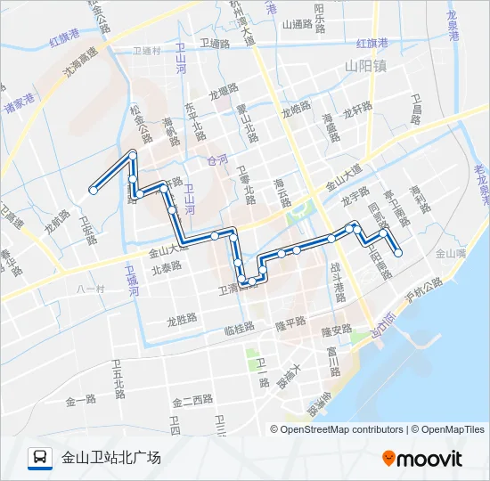 金山4路 Bus Line Map