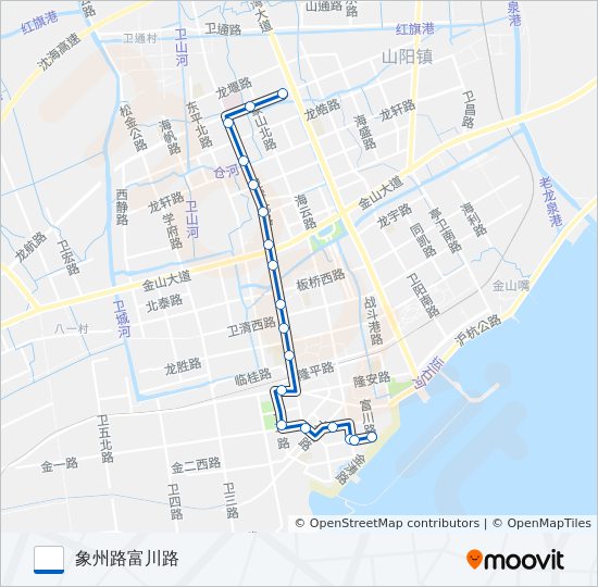 金山6路 bus Line Map