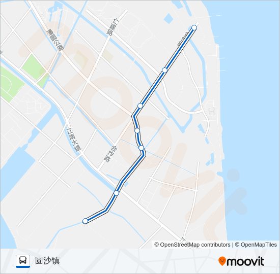 公交长兴1路的线路图