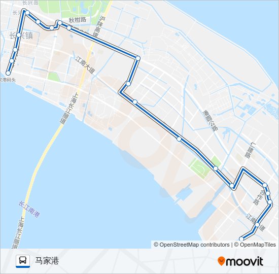 公交长兴2路的线路图