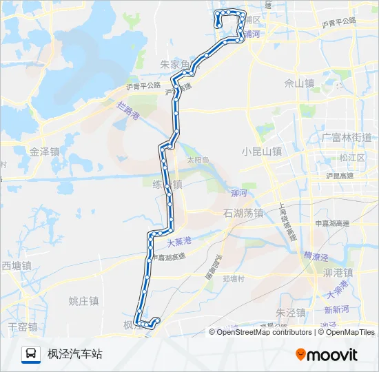 青枫专线 Bus Line Map