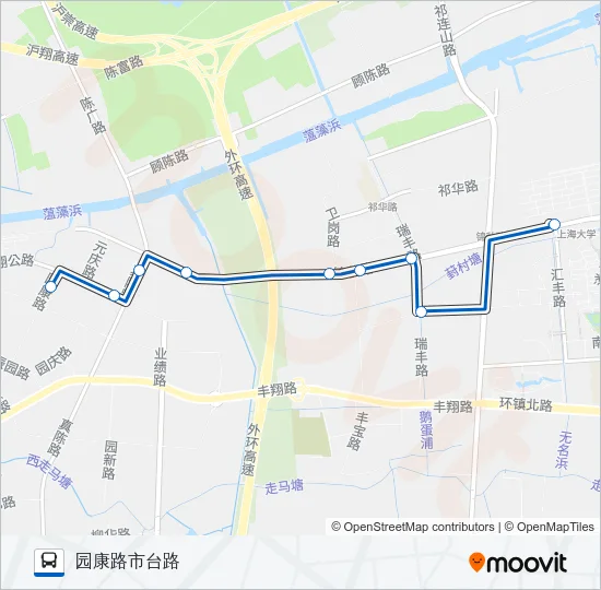 公交宝山19路的线路图