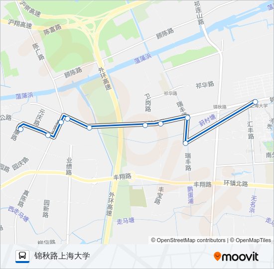 公交宝山19路的线路图