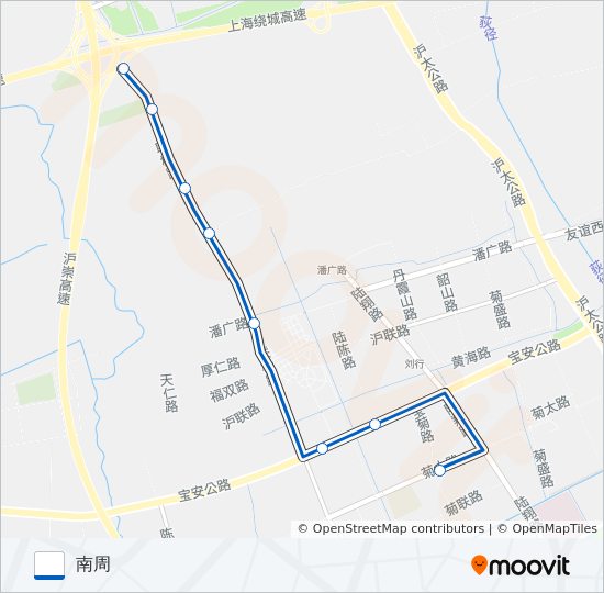 宝山82路 bus Line Map