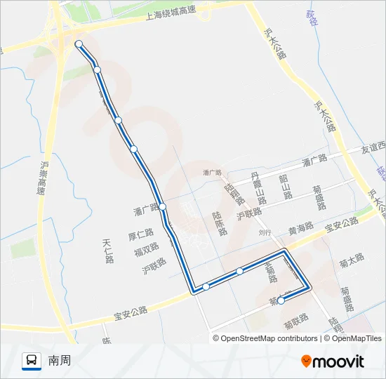 宝山82路 Bus Line Map
