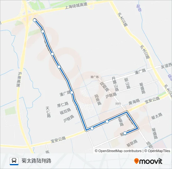宝山82路 Bus Line Map