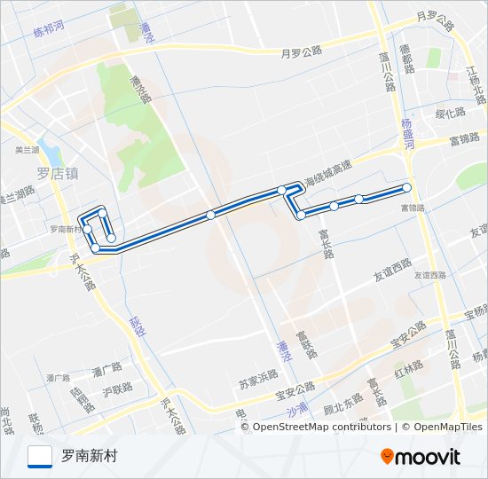 宝山83路 bus Line Map