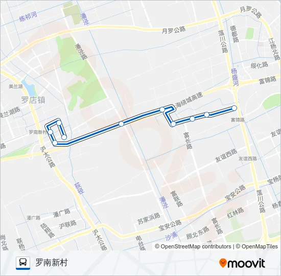宝山83路 Bus Line Map