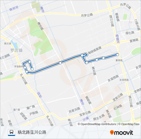 宝山83路路线:日程,站点和地图
