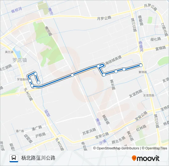 宝山83路 Bus Line Map
