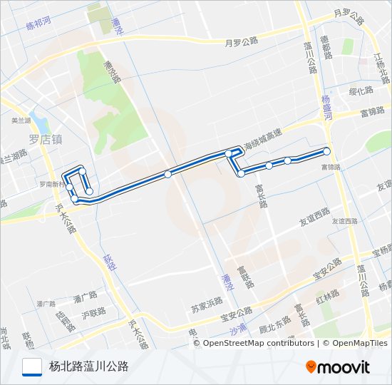 宝山83路 bus Line Map