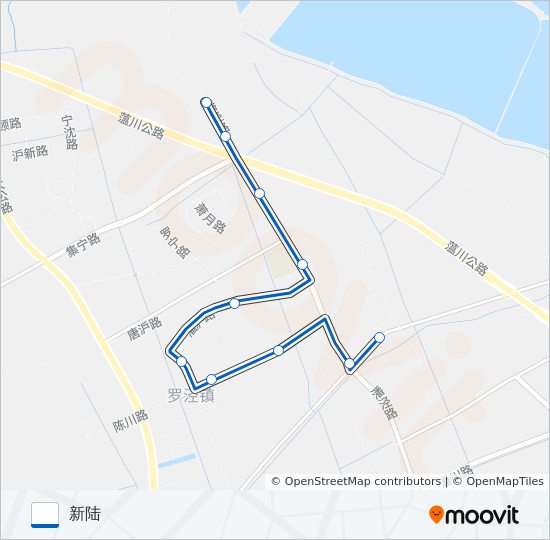 公交宝山86路的线路图