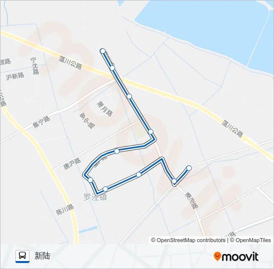 宝山86路 Bus Line Map
