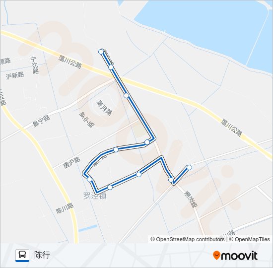 宝山86路 Bus Line Map