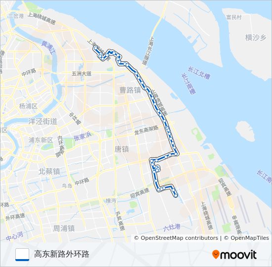 浦东13路 bus Line Map
