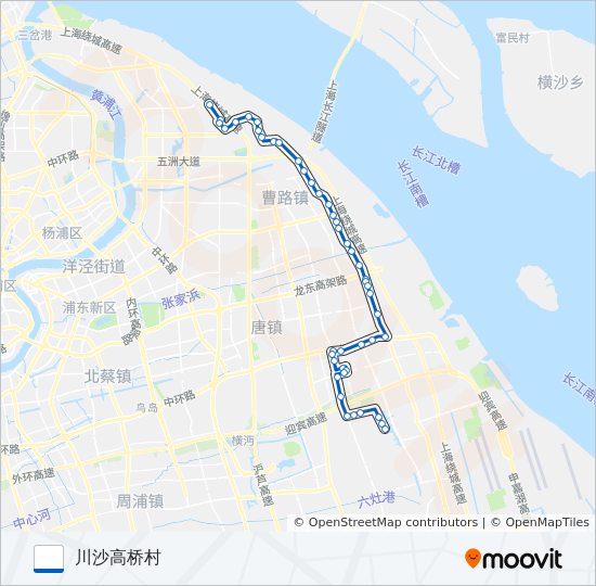 浦东13路 bus Line Map