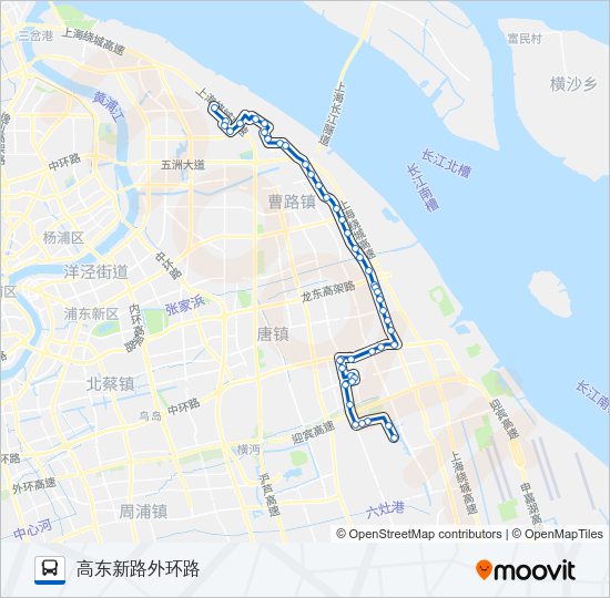 浦东13路 Bus Line Map