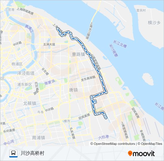 公交浦东13路的线路图