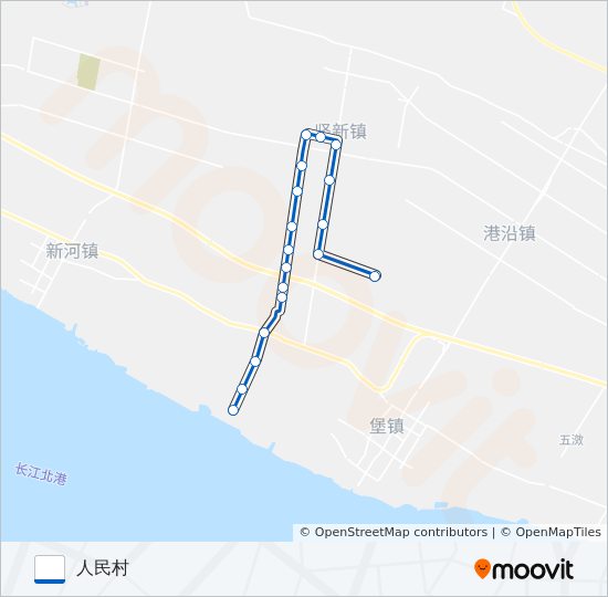 崇明乡村3路 bus Line Map