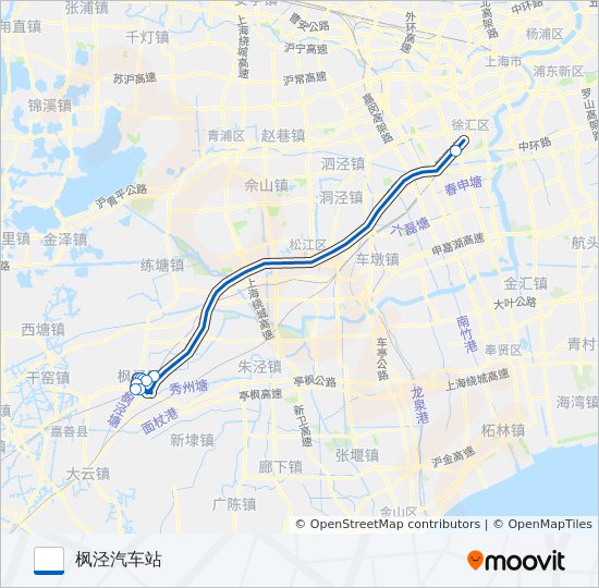 枫梅线 bus Line Map