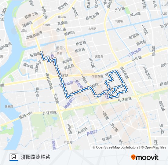 公交84路的线路图