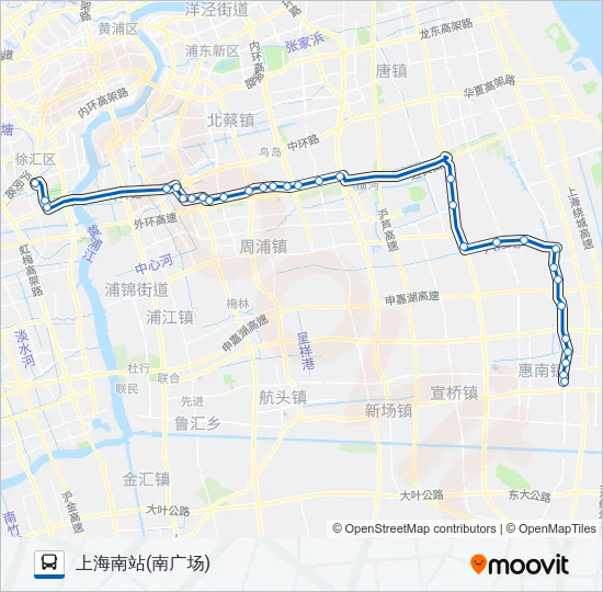 南南线 Bus Line Map