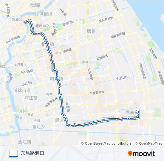 沪南线 bus Line Map