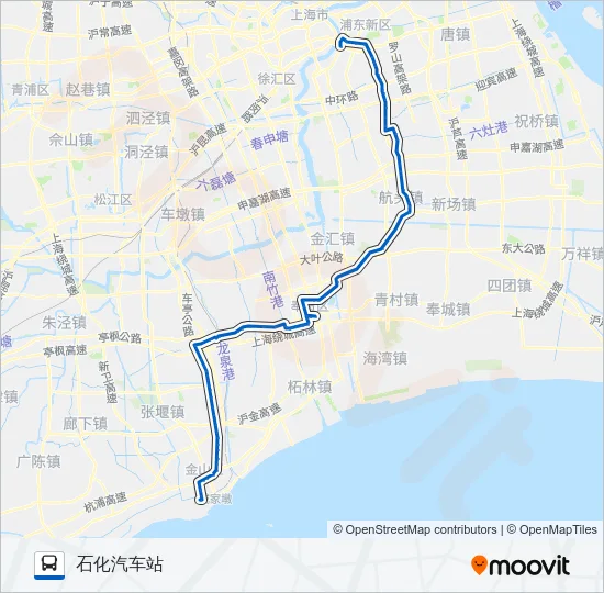 浦卫线 Bus Line Map