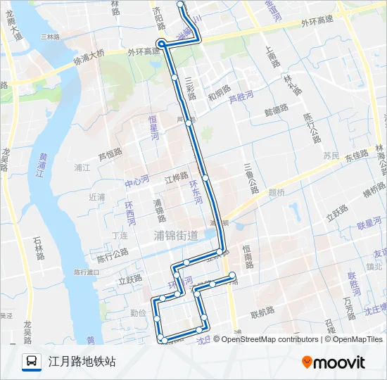163路 Bus Line Map