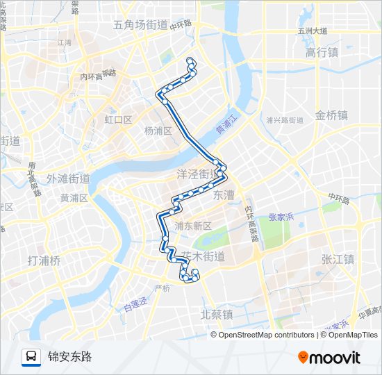 公交169路的线路图