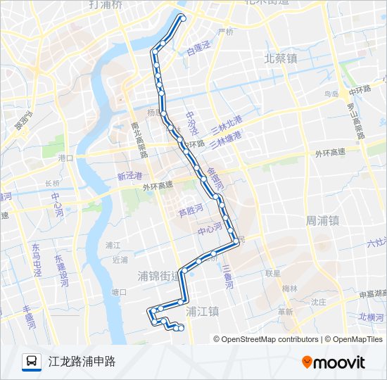 公交177路的线路图