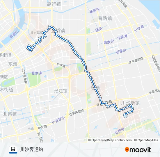 公交182路的线路图