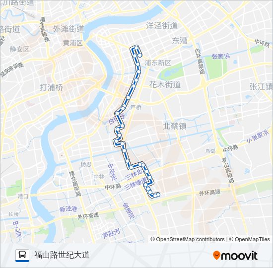 219路 Bus Line Map