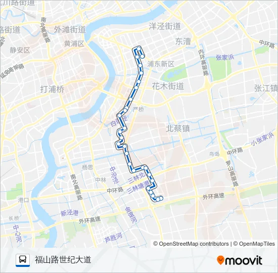 219路 Bus Line Map