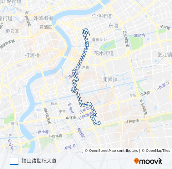219路 bus Line Map