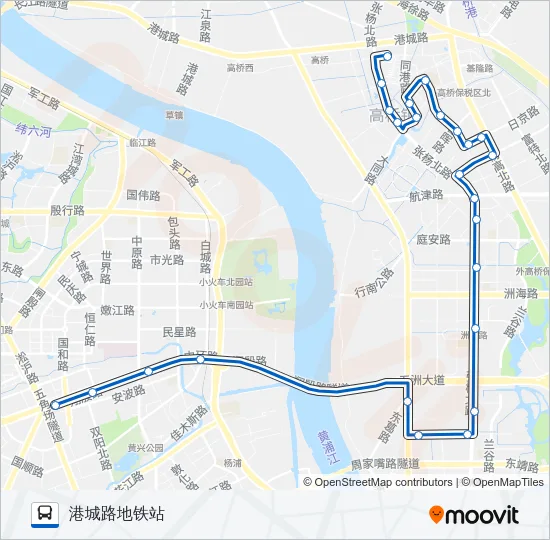 453路 Bus Line Map