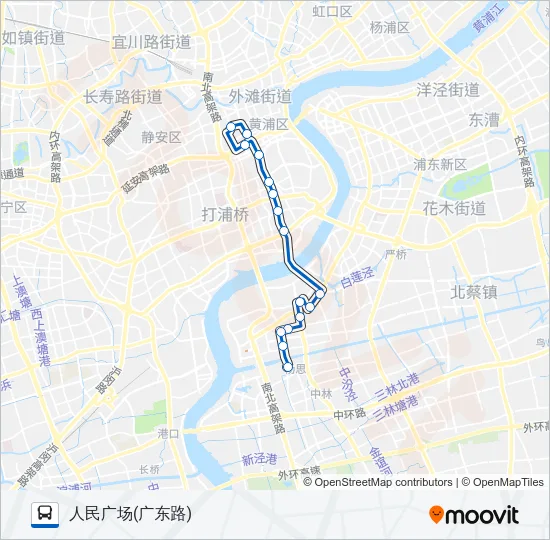 454路 Bus Line Map