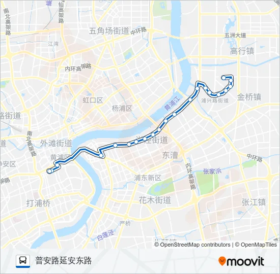 455路 Bus Line Map