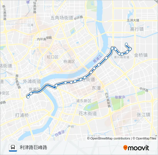 455路 Bus Line Map