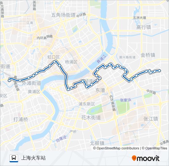 573路 bus Line Map