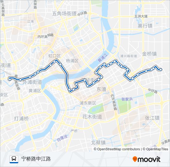 公交573路的线路图