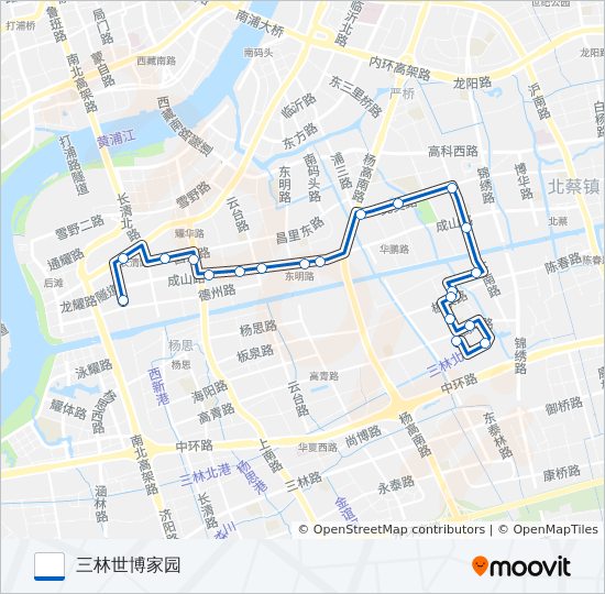 604路 bus Line Map