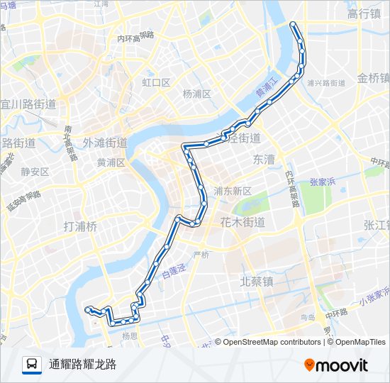 公交610路的线路图