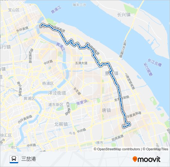 公交611路的线路图