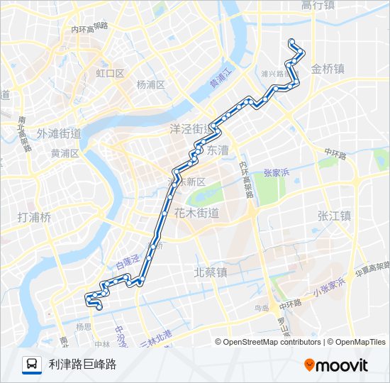 638路 Bus Line Map